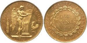 100 Franc Dritte Französische Republik (1870-1940)  Gold 