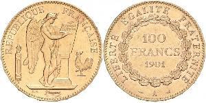 100 Franc Dritte Französische Republik (1870-1940)  Gold 