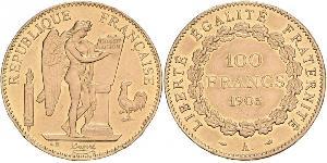 100 Franc Dritte Französische Republik (1870-1940)  Gold 