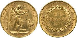 100 Franc Dritte Französische Republik (1870-1940)  Gold 