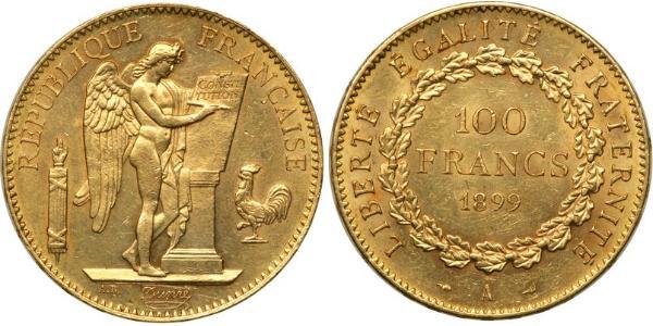 100 Franc Dritte Französische Republik (1870-1940)  Gold 