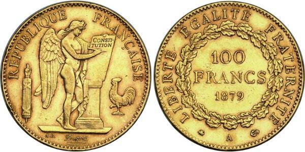 100 Franc Dritte Französische Republik (1870-1940)  Gold 