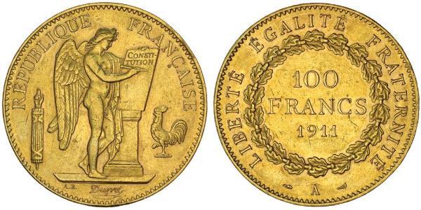 100 Franc Dritte Französische Republik (1870-1940)  Gold 