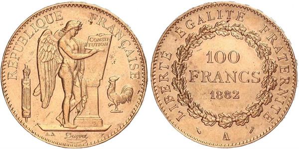 100 Franc Dritte Französische Republik (1870-1940)  Gold 