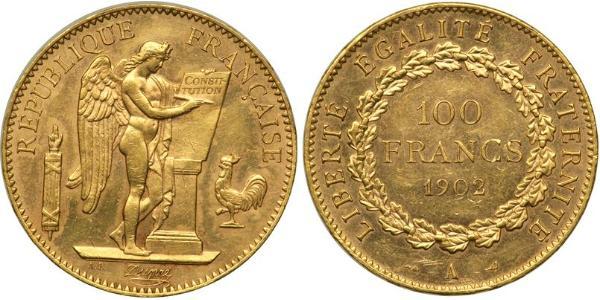 100 Franc Dritte Französische Republik (1870-1940)  Gold 