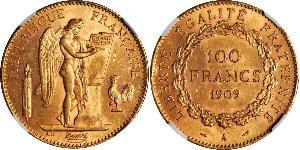 100 Franc Erste Französische Republik  (1792-1804) Gold 