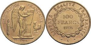 100 Franc Erste Französische Republik  (1792-1804) Gold 