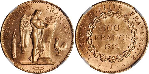 100 Franc Erste Französische Republik  (1792-1804) Gold 