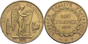 100 Franc French First Republic (1792-1804) Gold 