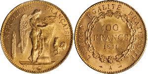 100 Franc French First Republic (1792-1804) Gold 