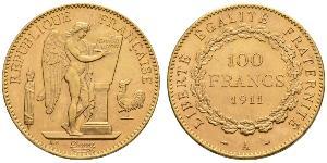 100 Franc French First Republic (1792-1804) Gold 