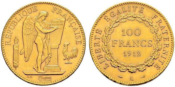 100 Franc French First Republic (1792-1804) Gold 