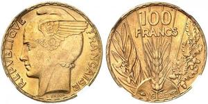 100 Franc French Third Republic (1870-1940)  Gold 