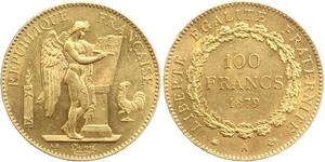 100 Franc French Third Republic (1870-1940)  Gold 