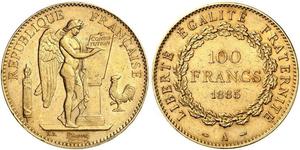 100 Franc French Third Republic (1870-1940)  Gold 