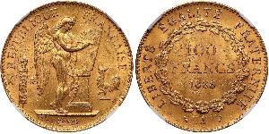 100 Franc French Third Republic (1870-1940)  Gold 