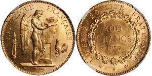 100 Franc French Third Republic (1870-1940)  Gold 