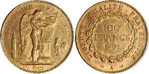 100 Franc French Third Republic (1870-1940)  Gold 