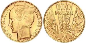 100 Franc French Third Republic (1870-1940)  Gold 