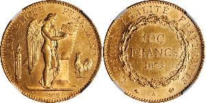 100 Franc French Third Republic (1870-1940)  Gold 