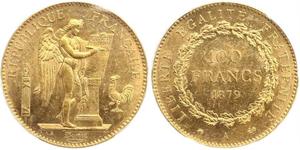 100 Franc French Third Republic (1870-1940)  Gold 