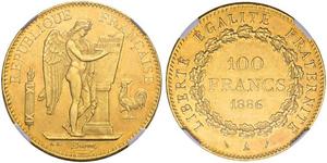 100 Franc French Third Republic (1870-1940)  Gold 