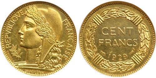 100 Franc French Third Republic (1870-1940)  Gold 