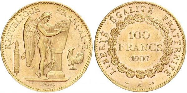 100 Franc French Third Republic (1870-1940)  Gold 