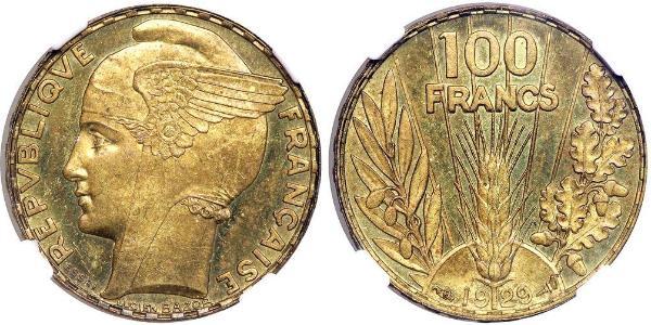 100 Franc French Third Republic (1870-1940)  Gold 