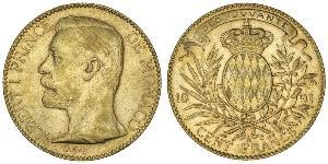 100 Franc Monaco Gold Albert I, Prince of Monaco (1848 - 1922)