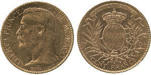 100 Franc Monaco Gold Albert I, Prince of Monaco (1848 - 1922)