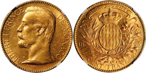 100 Franc Monaco Gold Albert I, Prince of Monaco (1848 - 1922)