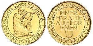 100 Franc Schweiz Gold 