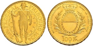 100 Franc Schweiz Gold 