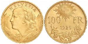 100 Franc Schweiz Gold 