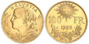 100 Franc Schweiz Gold 