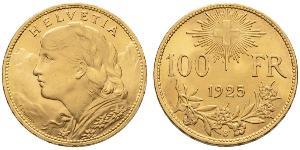 100 Franc Schweiz Gold 