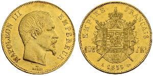 100 Franc Second French Empire (1852-1870) Gold Napoleon III (1808-1873)