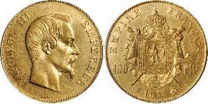 100 Franc Second French Empire (1852-1870) Gold Napoleon III (1808-1873)