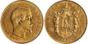 100 Franc Second French Empire (1852-1870) Gold Napoleon III (1808-1873)