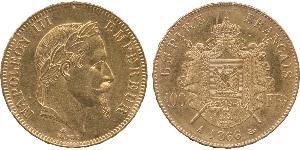 100 Franc Second French Empire (1852-1870) Gold Napoleon III (1808-1873)