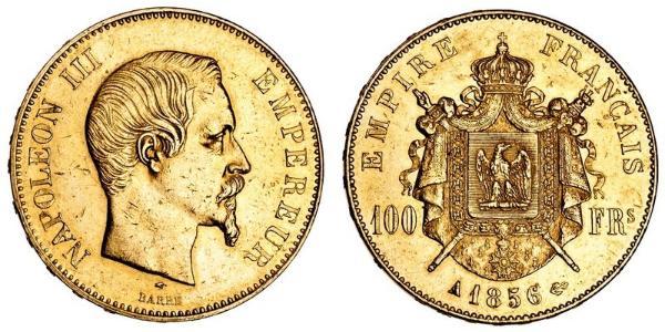 100 Franc Second French Empire (1852-1870) Gold Napoleon III (1808-1873)