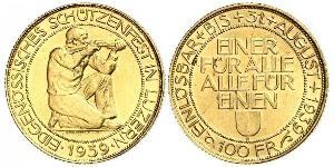 100 Franc Switzerland Gold 