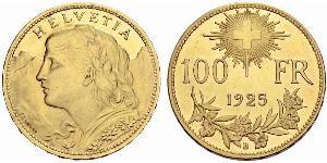 100 Franc Switzerland Gold 