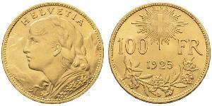 100 Franc Switzerland Gold 