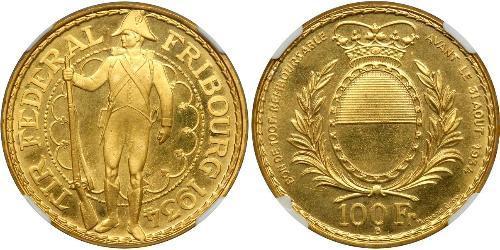 100 Franc Switzerland Gold 