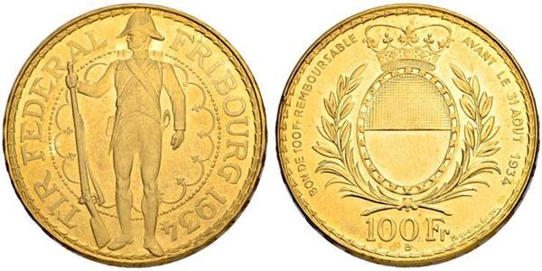 100 Franc Switzerland Gold 