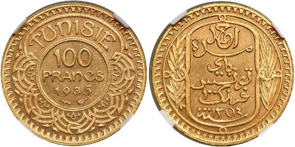 100 Franc Tunesien Gold 