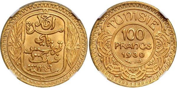 100 Franc Tunesien Gold 