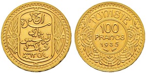 100 Franc Tunisia Gold 